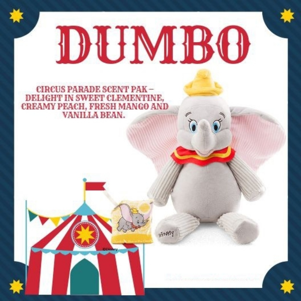 Scentsy Disney Dumbo Buddy w/Scent Pak New
